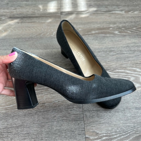 Bottega Veneta vintage jersey square toe stacked heel, heels. Trendy style - Picture 9 of 9